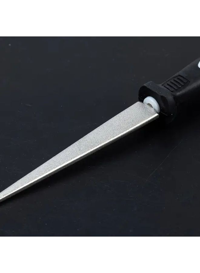 Black Dual Sided Diamond Sharpening File For Knives Scissors Gardening Tools - Image 5