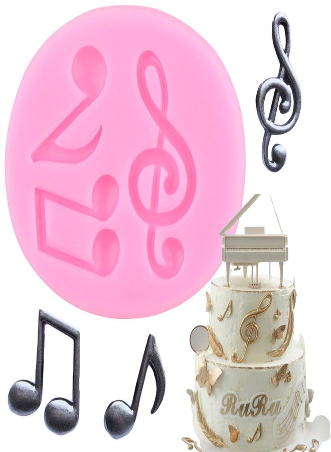 YIHUOMOLDS Music Note Fondant Silicone Molds For DIY Cake Decorating Cupcake Topper Chocolate Candy Gum Paste Polymer Clay - Image 1