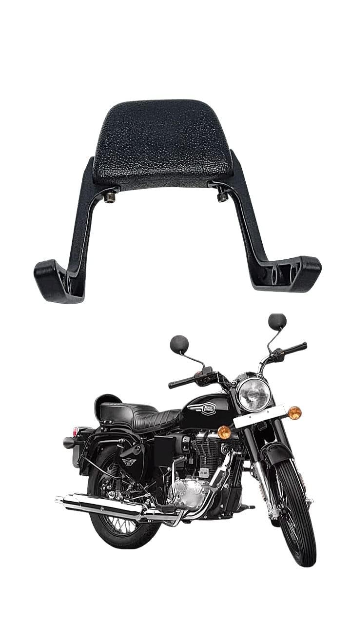 Gate 7 Pillion Rider Backrest for RE Bullet Reborn Classic 350 with Black Cushion Back Support Pad (for New Models ONLY 2022,2023,2024) - Image 4