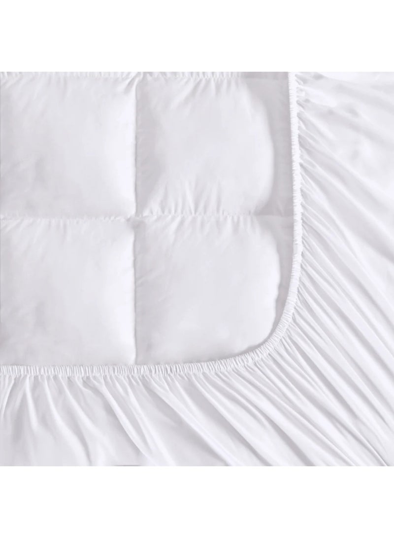 Luxurious and comfortable microfiber bed sheet, 14cm high, with a circular elastic band for a healthy sleeping experience - Multiple sizes - Image 3