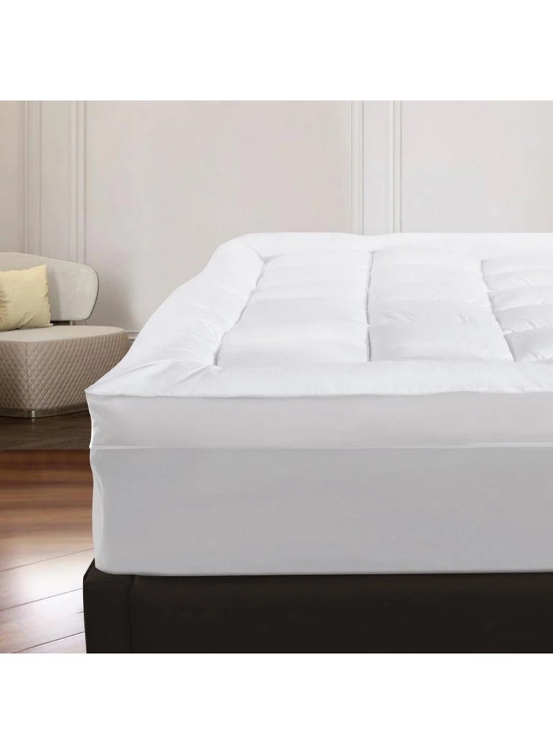 Luxurious and comfortable microfiber bed sheet, 14cm high, with a circular elastic band for a healthy sleeping experience - Multiple sizes - Image 4
