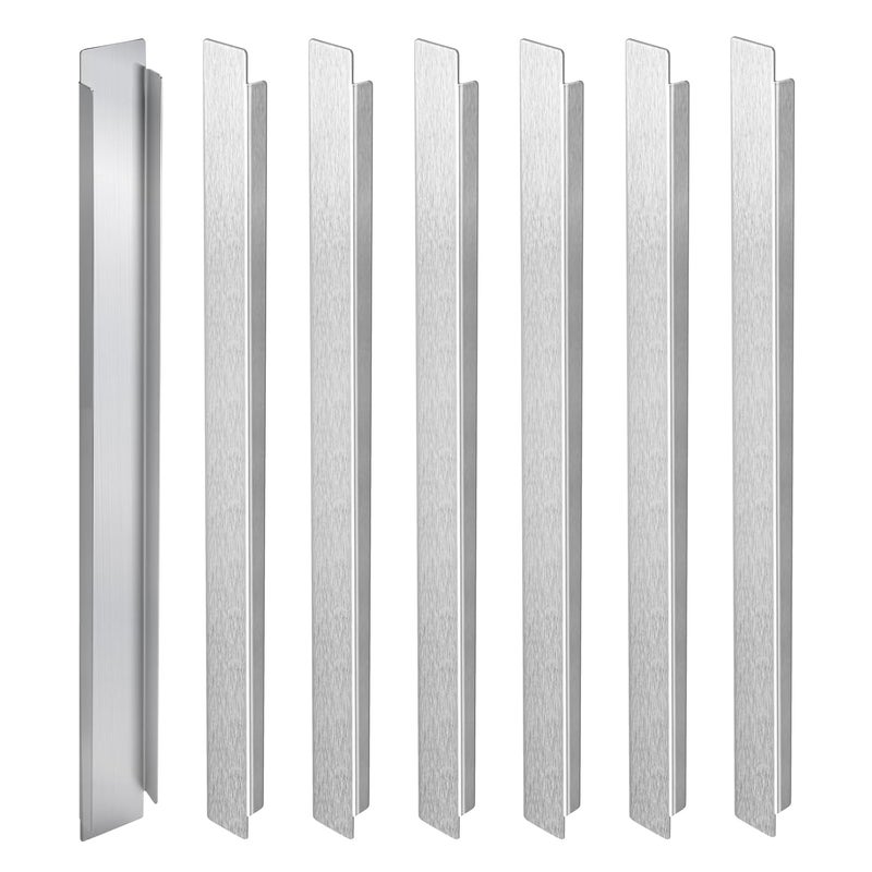 Dapuri 6 Pcs 12 Inch Stainless Steel Divider for Steam Table Pan Adapter Bar Metal Food Divider for Restaurant Kitchen Food Service Accessories - Image 1