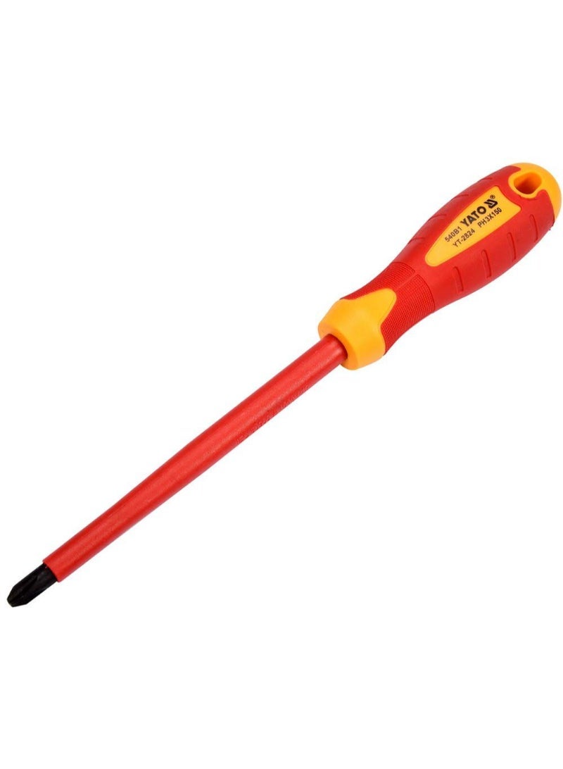 YATO Insulated Philips Screwdriver PH3x150mm VDE-1000V YT-2824