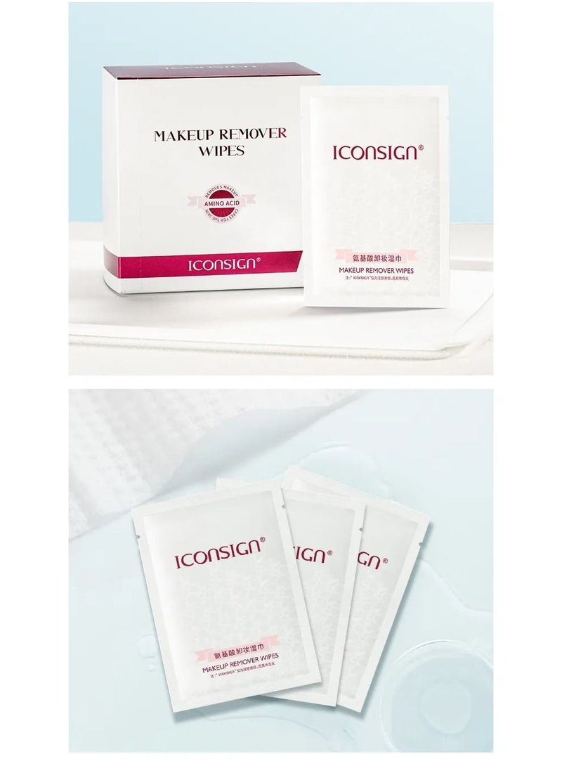 ICONSIGN - Iconsign Plus Size Deep Cleaning Cotton Non Woven Fabric Makeup Remover Pads and Wipes 30 Pieces box - Image 1