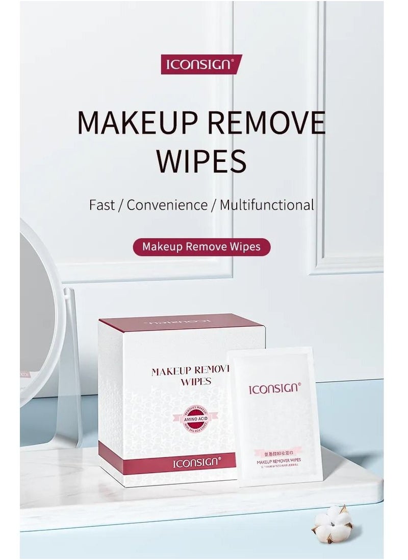 ICONSIGN - Iconsign Plus Size Deep Cleaning Cotton Non Woven Fabric Makeup Remover Pads and Wipes 30 Pieces box - Image 1