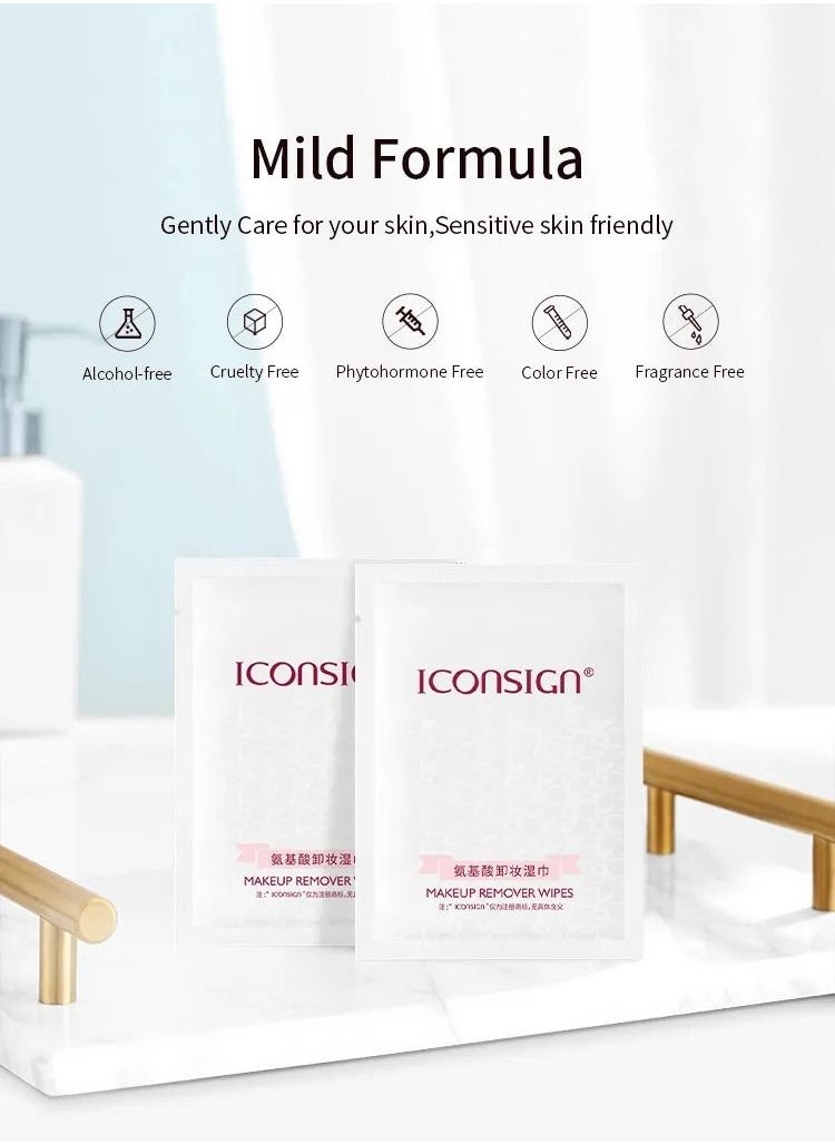 ICONSIGN - Iconsign Plus Size Deep Cleaning Cotton Non Woven Fabric Makeup Remover Pads and Wipes 30 Pieces box - Image 1