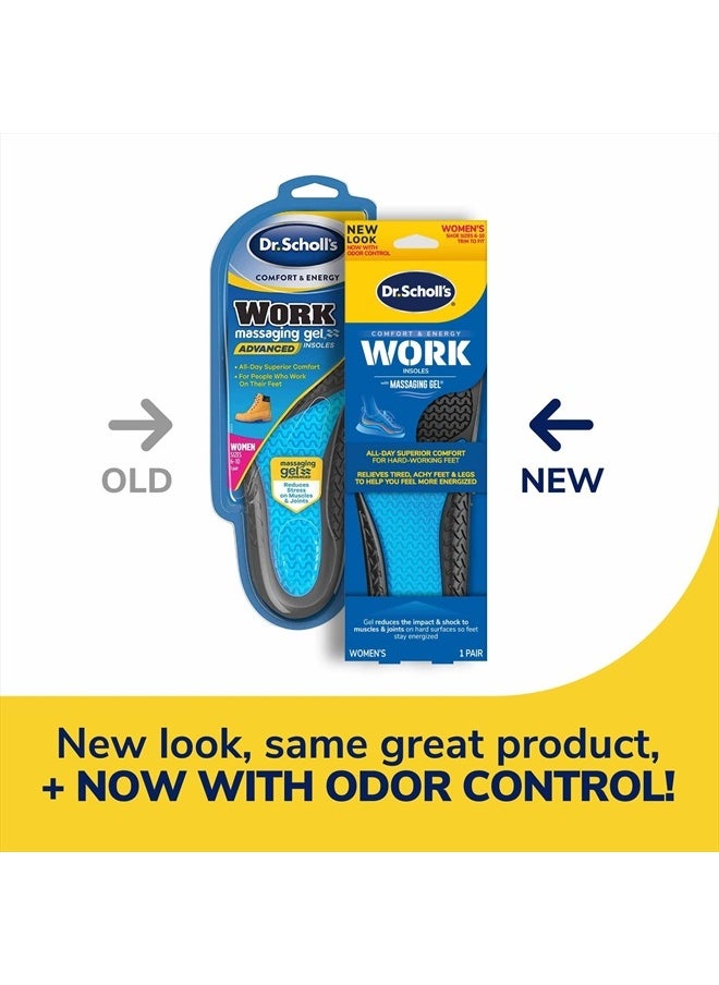 Dr. Scholl's Work All-Day Superior Comfort Insoles (with) Massaging Gel, Women, 1 Pair, Trim to Fit  - Image 2