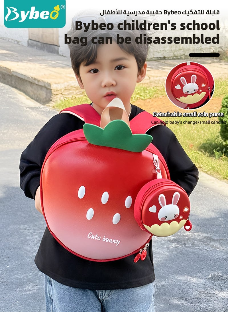 بيبو حقيبة ظهر للأطفال، حقيبة مدرسية للأطفال الصغار، حقيبة ظهر صغيرة للأطفال، حقيبة أطفال ما قبل المدرسة مع حقيبة صغيرة، حقيبة سفر كرتونية لطيفة للأولاد والبنات، مثالية لرياض الأطفال والسفر والمدرسة - Image 3