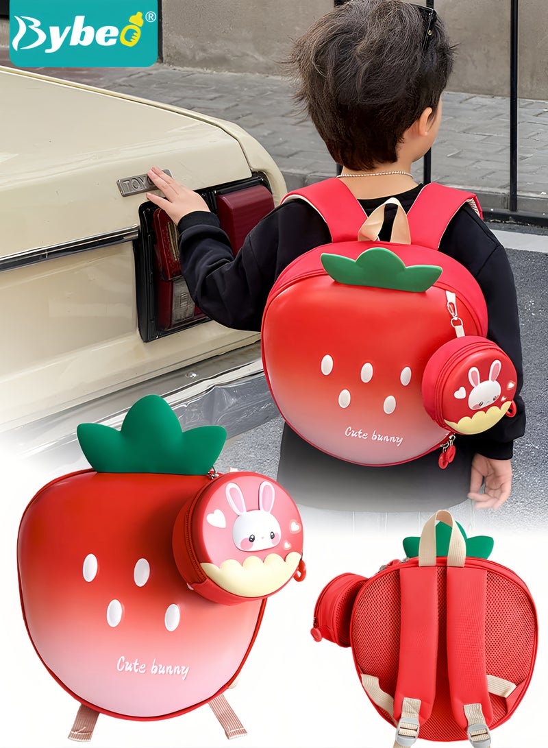 بيبو حقيبة ظهر للأطفال، حقيبة مدرسية للأطفال الصغار، حقيبة ظهر صغيرة للأطفال، حقيبة أطفال ما قبل المدرسة مع حقيبة صغيرة، حقيبة سفر كرتونية لطيفة للأولاد والبنات، مثالية لرياض الأطفال والسفر والمدرسة - Image 1
