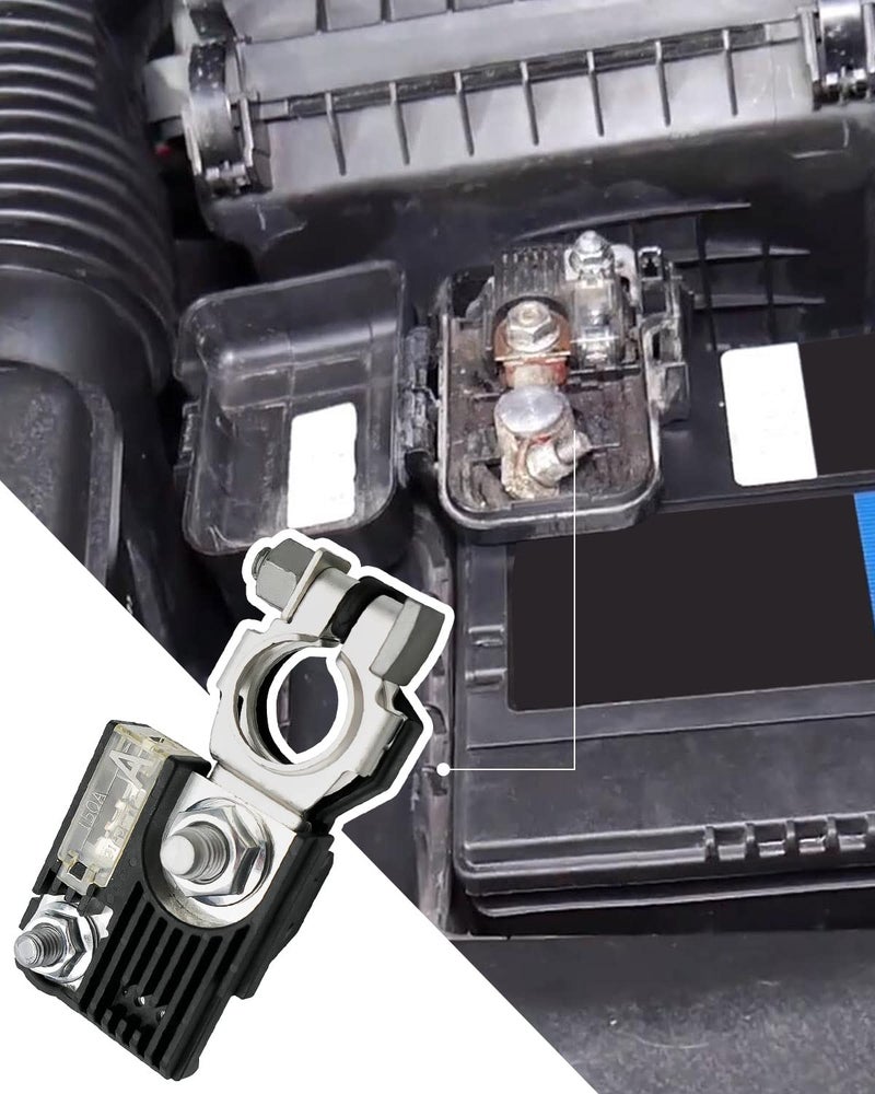 TIKSCIENCE Battery Fusible Fuselink Fuse w/Positive Battery Terminal 150 Amp Single Pole Fuselink with M8 Nut and The M6 Nut for Fuse Connection Replace 18790-01318 - Image 3