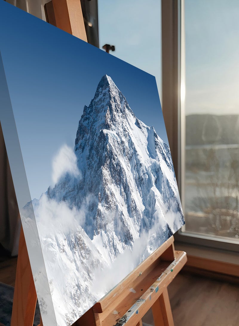 LOWHA Canvas Wall Art Stretched Over Wooden Frame with Scenery of K2 in Pakistan Second Highest Mountain on Earth - Image 4