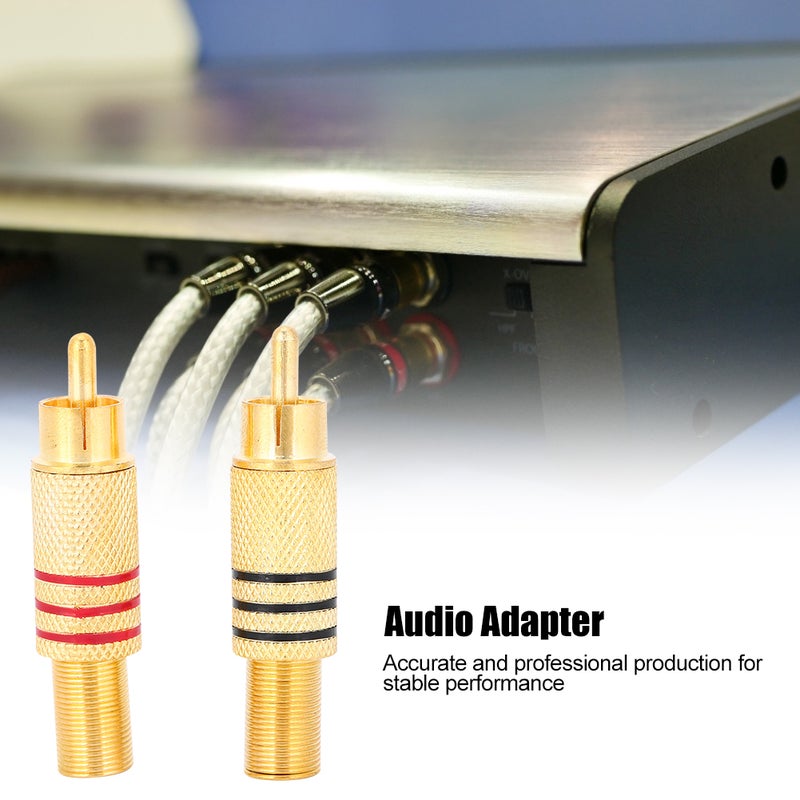 موصل RCA 20 قطعة معدني عالي الجودة اتصال مستقر شاحن صوت AV - مجموعة استبدال صوتية ذات تصميم احترافي سهلة التركيب لمعدات الصوت المنزلية - Image 1