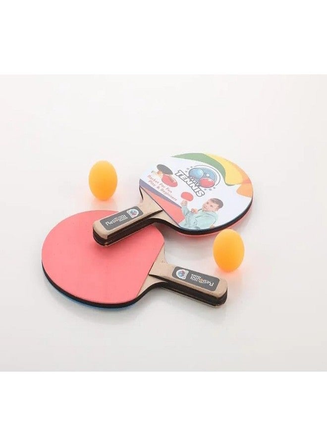 Space Enterprises Table Tennis Trainer Toys for Kids & Adults | Rebound Rackets and Balls Base Training Practice Set | Outdoor Indoor Games for Boys & Girls (RED) (Multi) - Image 5