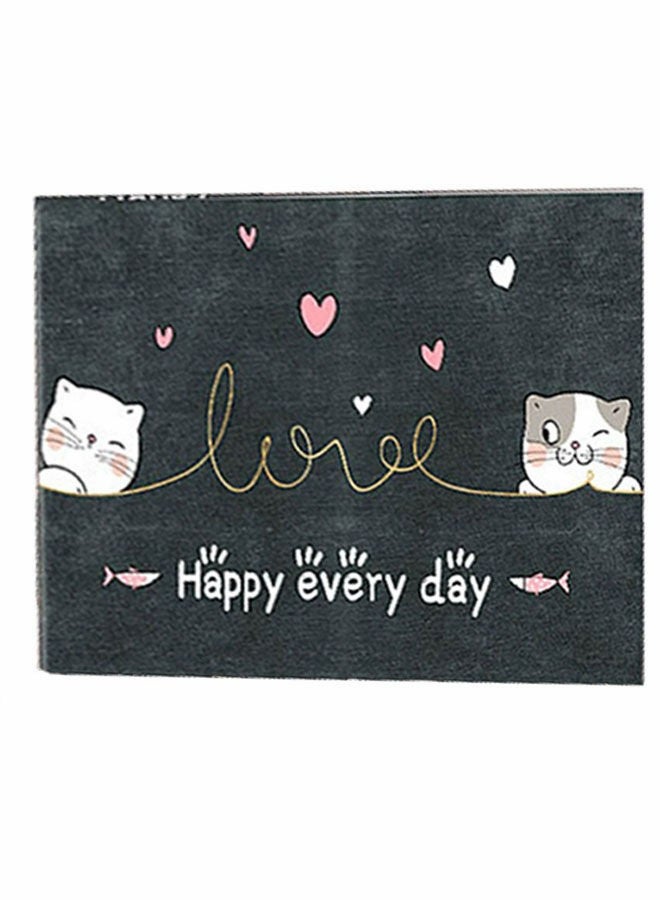 Kitchen Rug Waterproof Non-slip Kitchen Floor Mats and Rugs Cat Cartoon Pattern Black 40*60CM  - Image 4