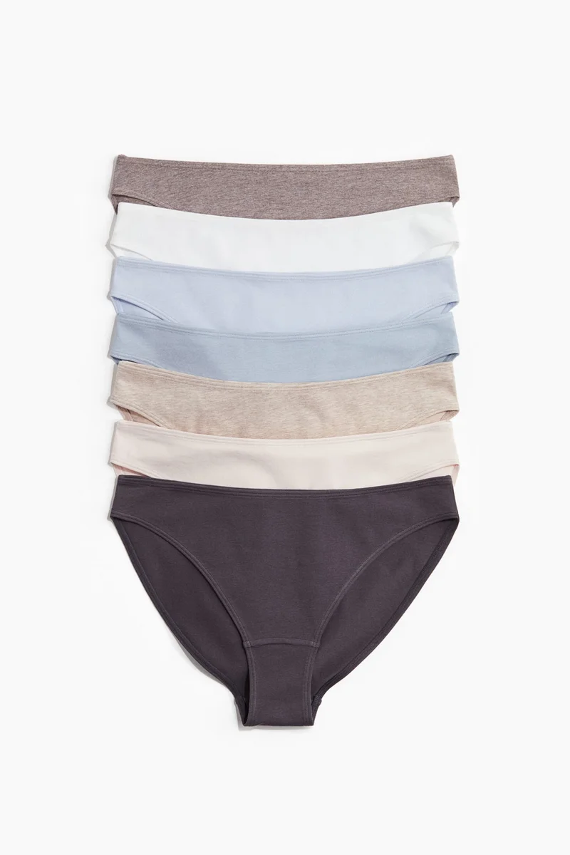 اتش اند ام سروال بكيني brief من القطن - عبوة من 7 قطع