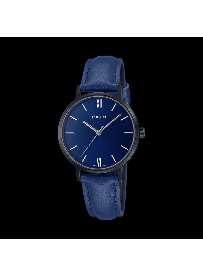 كاسيو Leather Analog Watch LTP-VT02BL-2AUDF - Image 1
