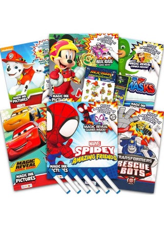Bulk Imagine Ink Coloring Book Set For Boys Bundle With 6 No Mess Coloring Books Rexman Stickers And Door Hanger (Featuring Paw Patrol Rescue Bots Mickey Mouse Spidey Cars And Pj Masks) - pzsku/Z7ACF39778C9AC109EA2CZ/45/_/1688195413/0c7d85a2-5fb1-4f23-9579-417c5e9e979b