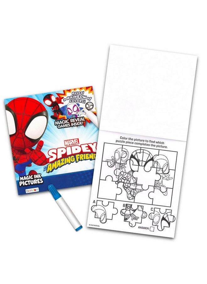 Bulk Imagine Ink Coloring Book Set For Boys Bundle With 6 No Mess Coloring Books Rexman Stickers And Door Hanger (Featuring Paw Patrol Rescue Bots Mickey Mouse Spidey Cars And Pj Masks)