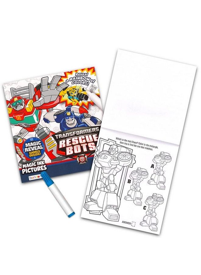 Bulk Imagine Ink Coloring Book Set For Boys Bundle With 6 No Mess Coloring Books Rexman Stickers And Door Hanger (Featuring Paw Patrol Rescue Bots Mickey Mouse Spidey Cars And Pj Masks)