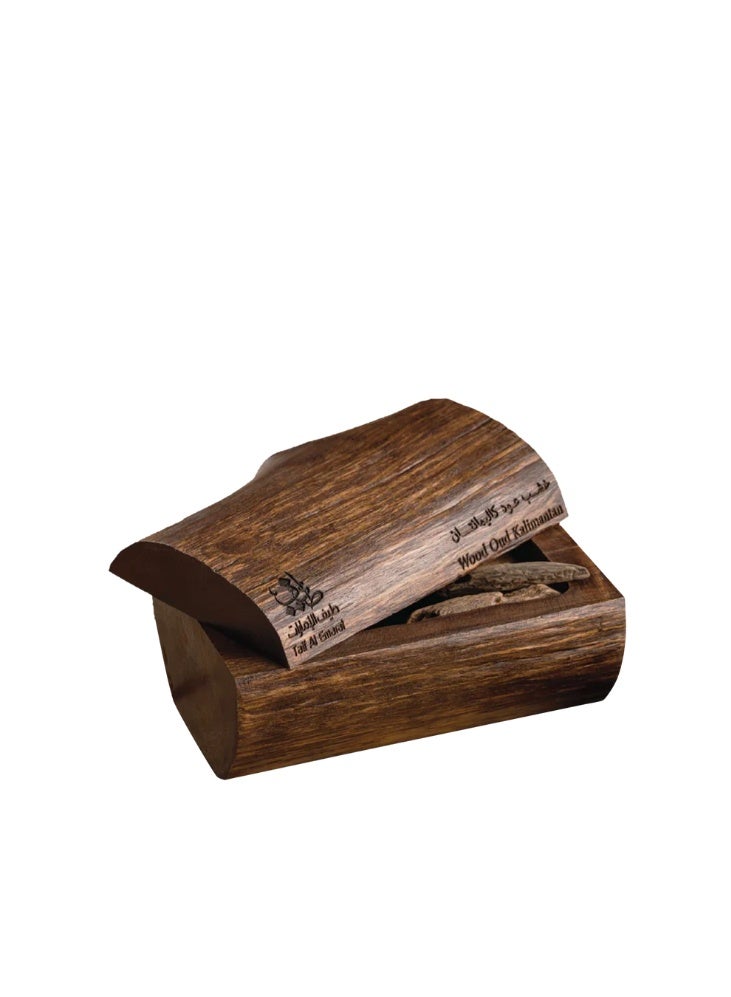 Taif Al Emarat Wood Oud Kalimantan Premium Fragrant Agarwood – Enhanced Indonesian Oud with Kalimantan Oud Oil, 60g