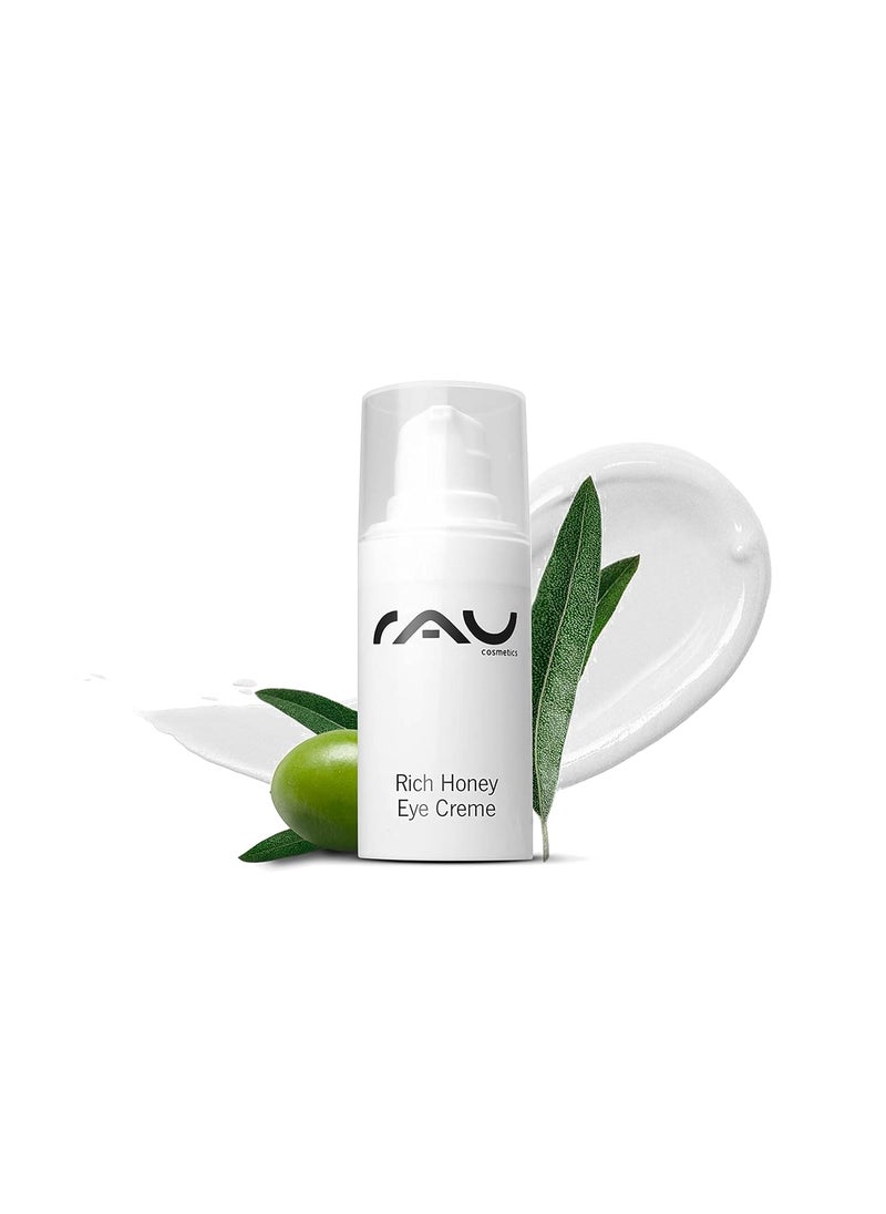 rau cosmetics RAU Rich Honey Eye Cream 051 oz  Rich antiaging eye care with shea  cocoa butter avocado oil green tea rose water  vitamin E  dry sensitive  mature skin 