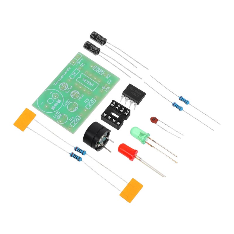 3pcs Astable Multivibrator Soldering Kit Dual LED Flasher Circuit for DIY Electronics Learning - Image 2