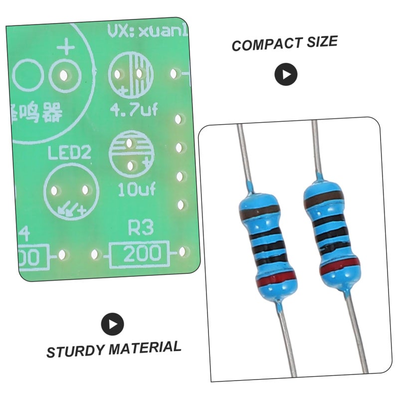 3pcs Astable Multivibrator Soldering Kit Dual LED Flasher Circuit for DIY Electronics Learning - Image 4