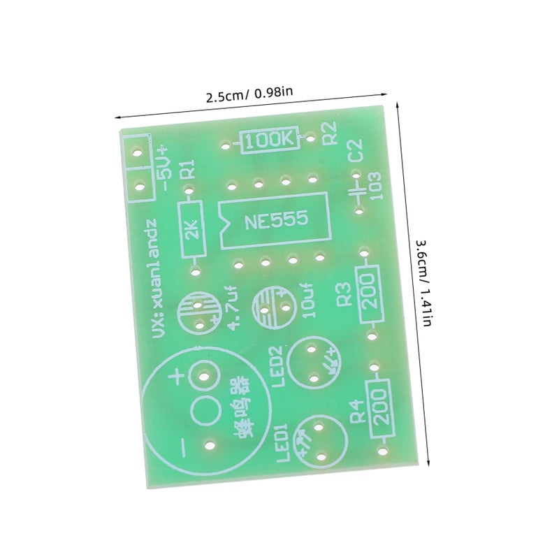 3pcs Astable Multivibrator Soldering Kit Dual LED Flasher Circuit for DIY Electronics Learning - Image 3