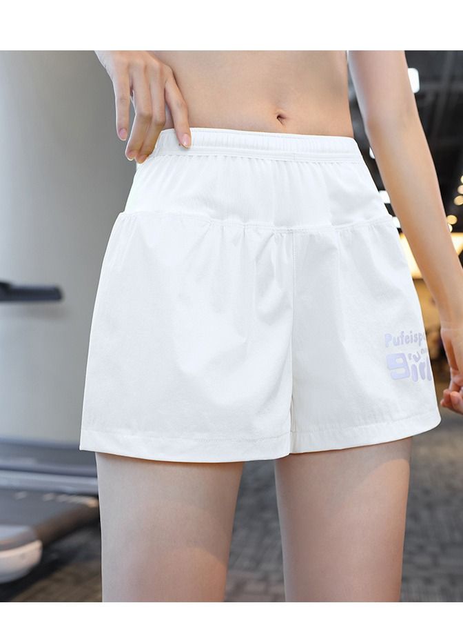 UTDOORWEAR Women's Summer Sports Quick Dry Breathable Slim Yoga Sports Running Fitness Lining Fake Two-piece Shorts - Image 1