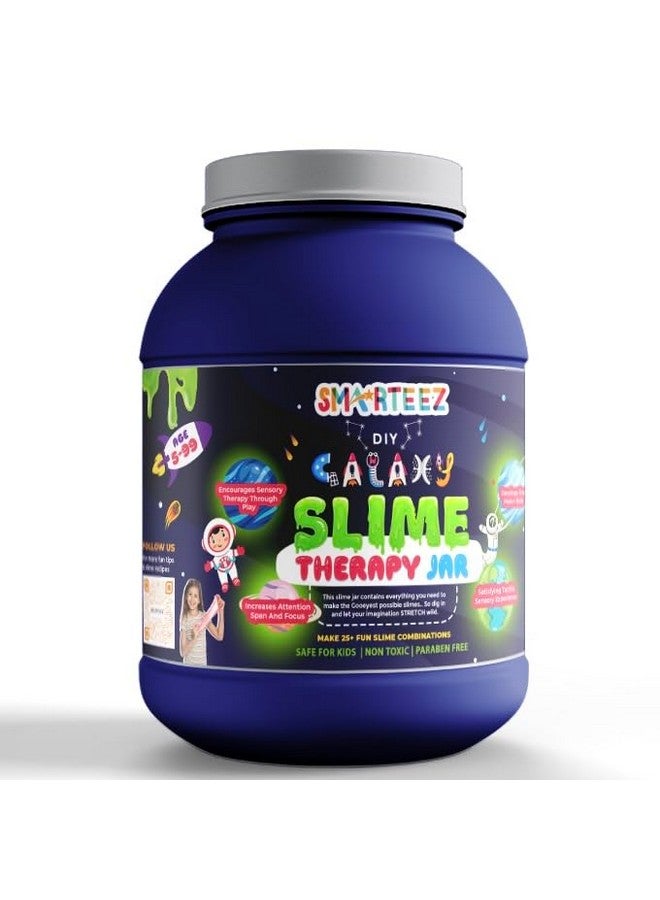 SMARTEEZ Galaxy Slime Therapy JAR | Galaxy Slime KIT | Slime Making KIT | 25+ Slime Combinations | Glow in The Dark Slime | Metallic Slime | Non Toxic | Safe | Kid Friendly | Jelly Putty Toys - Image 2