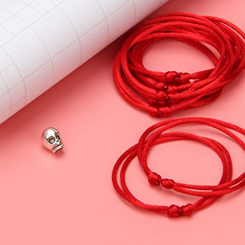 Coolrunner Lot - 12 Kabbalah Red String Bracelets Evil Eye Jewelry Kabala Charm Fashion Bangle (Red 12) - Image 2