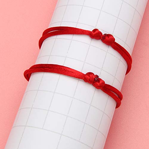Coolrunner Lot - 12 Kabbalah Red String Bracelets Evil Eye Jewelry Kabala Charm Fashion Bangle (Red 12) - Image 5
