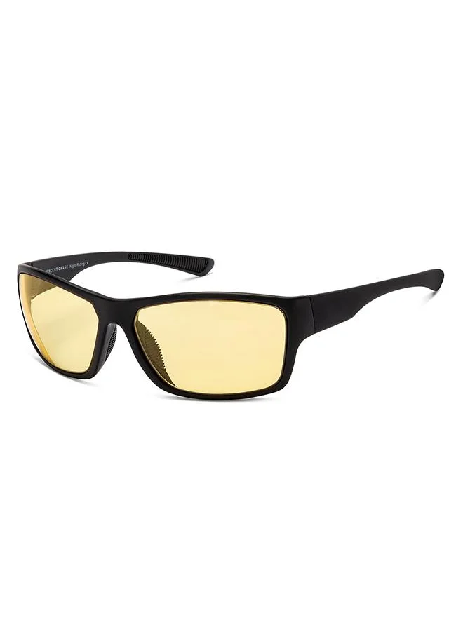 فينسينت تشيس Night Riding Sunglasses With Light Glare Reduction Technology Full Rim Square 100% UV Protected VC S16954