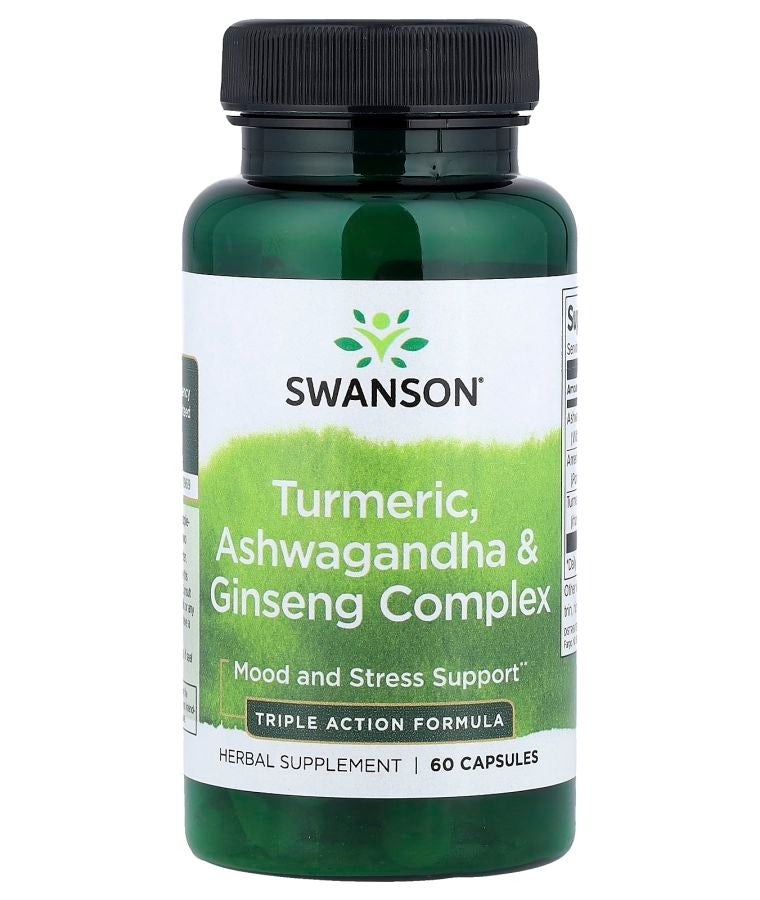 Turmeric Ashwagandha & Ginseng Complex 60 Capsules