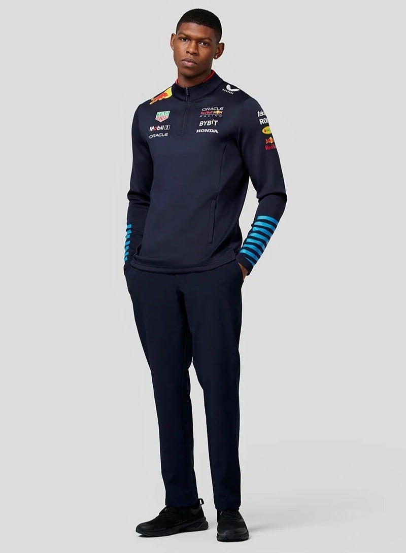 Red Bull Racing Unisex Official Teamline 1/4 Zip Midlayer - Image 5