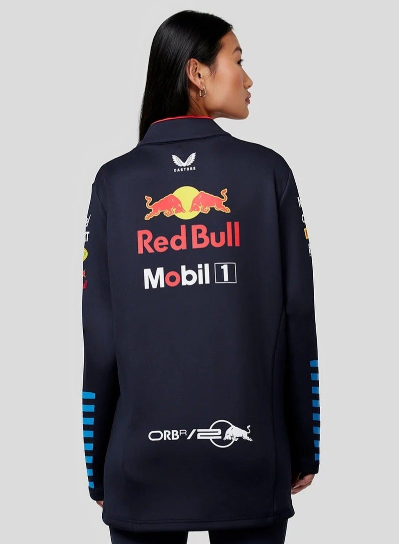 Red Bull Racing Unisex Official Teamline 1/4 Zip Midlayer - Image 3
