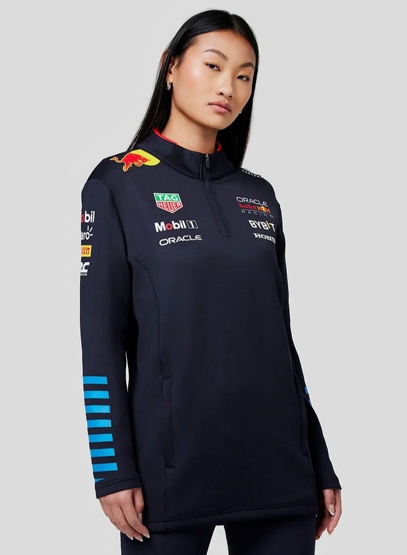 Red Bull Racing Unisex Official Teamline 1/4 Zip Midlayer - Image 1