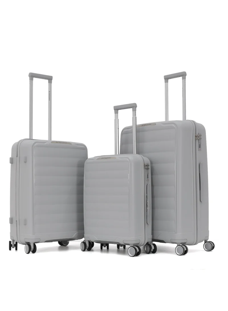 GIORDANO Giordano Lightweight 3-Piece Luggage Set (28/24/20 Inch) – PP Hard Shell Suitcases with TSA Lock, 360° Spinner