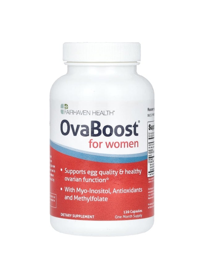 fairhaven health - Fairhaven Health, OvaBoost for Women, 120 Capsules - Image 1