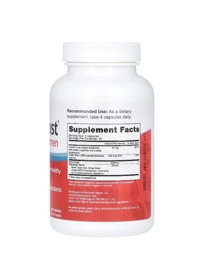 fairhaven health - Fairhaven Health, OvaBoost for Women, 120 Capsules - Image 1