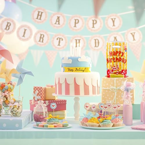 Saizone 25 Pcs Kids Party Favors - Birthday Goodie Candy Bags, Bolsitas Bolsas para Dulces de Cumpleaos, Loot Bags - Image 5