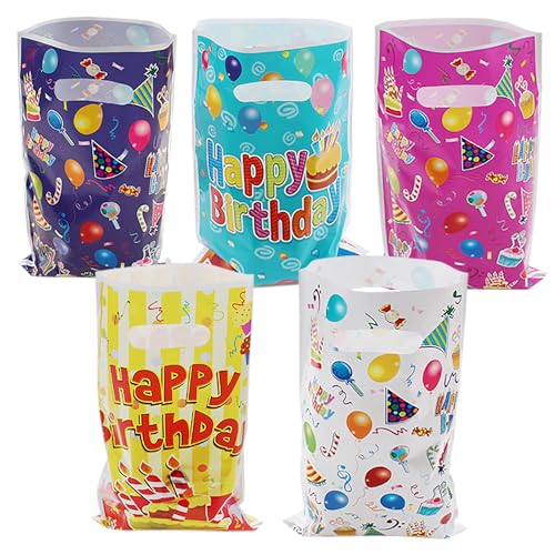 Saizone 25 Pcs Kids Party Favors - Birthday Goodie Candy Bags, Bolsitas Bolsas para Dulces de Cumpleaos, Loot Bags - Image 1