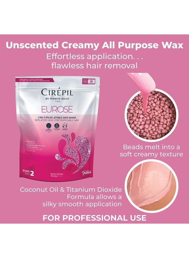 cirepil Eurose - 800g / 28.22 oz Wax Beads Bag - All-Purpose & Unscented - Ultra Smooth & Creamy Texture - Perfect for Short Hairs - Image 4