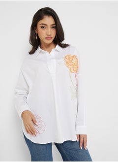 French Connection Cambria Cotton Popover Shirt  - Image 1