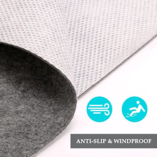 10L0L Large 8.8 x 4.9 Ft - Oil Absorbent Garage Floor Mat and Mechanic Pad, Protect Floor Waterproof Anti-Slip Garage Matts for Club Car EZGO Yamaha ATV UTV Parking Mat - Image 5