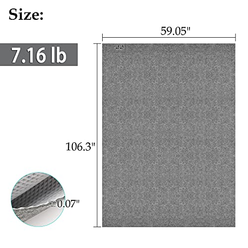 10L0L Large 8.8 x 4.9 Ft - Oil Absorbent Garage Floor Mat and Mechanic Pad, Protect Floor Waterproof Anti-Slip Garage Matts for Club Car EZGO Yamaha ATV UTV Parking Mat - Image 4