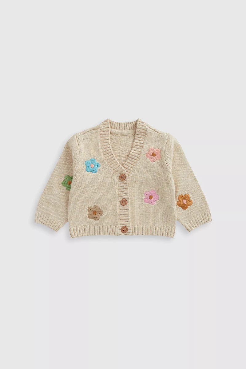 mothercare Flower Knitted Cardigan
