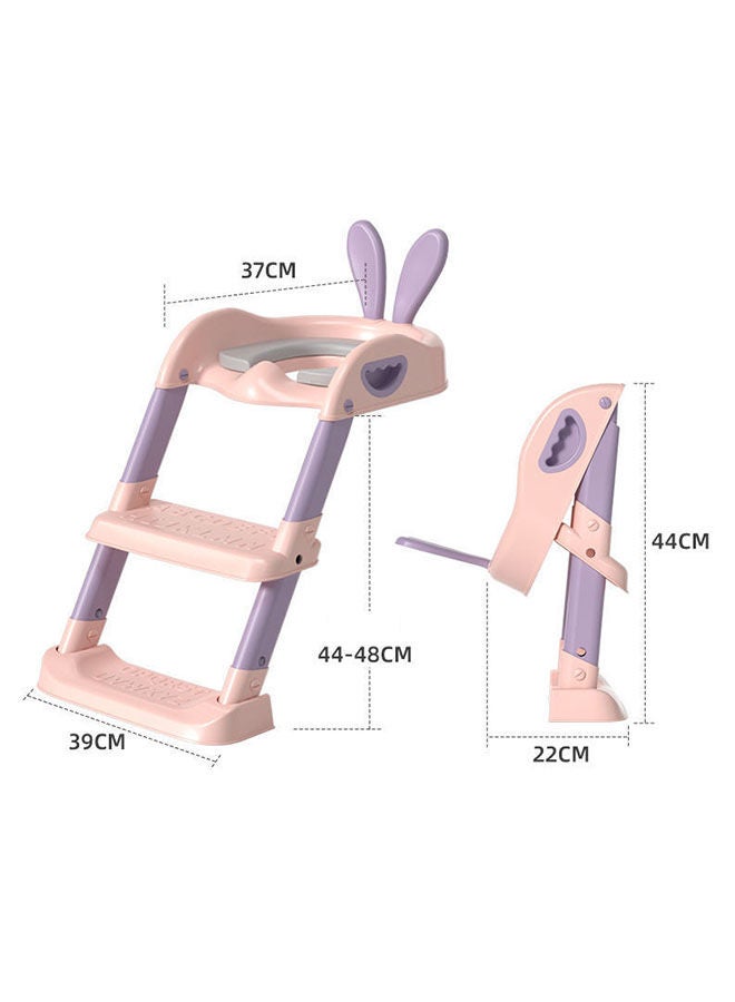 Arabest Potty Training Seat with Step Stool Ladder, Foldable Toddler Potty Training Toilet with Anti-slip Ladder for Boys Girls, Comfortable Potty Chairs for Kids Baby,Height Adjustable and Portable - Image 5
