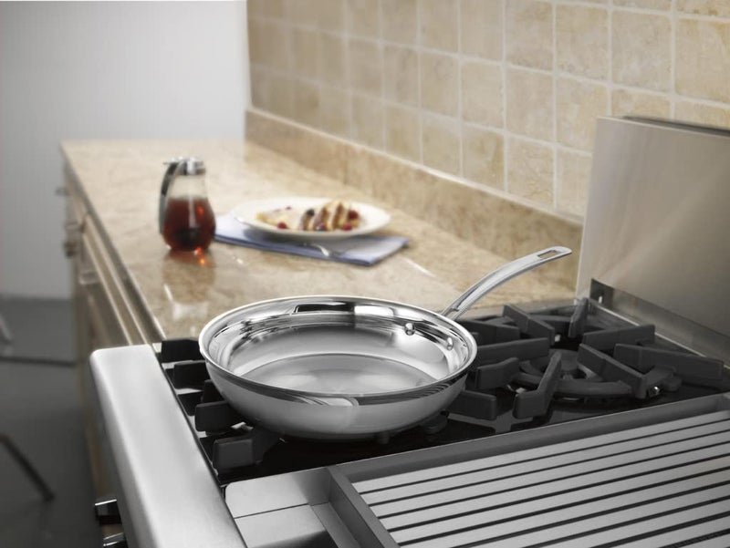 Cuisinart MCP22-24N MultiClad Pro Triple Ply 10-Inch, Open Skillet - Image 2