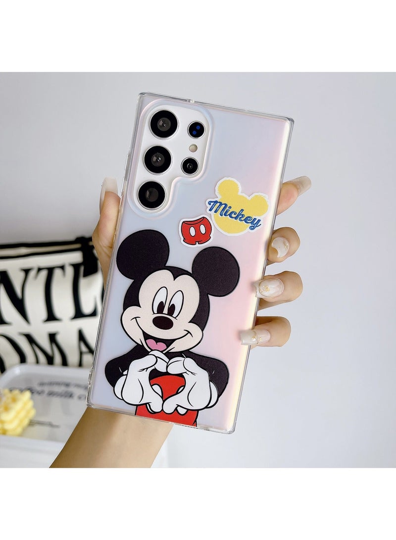 X-level Samsung Galaxy S24 Ultra Case Cartoon Pattern Cover with Keychain Comfortable Touch Feeling Support Anti-dirty Anti-scratch Anti-drop Back Cover Protector Phone Shell Accessory - Image 5